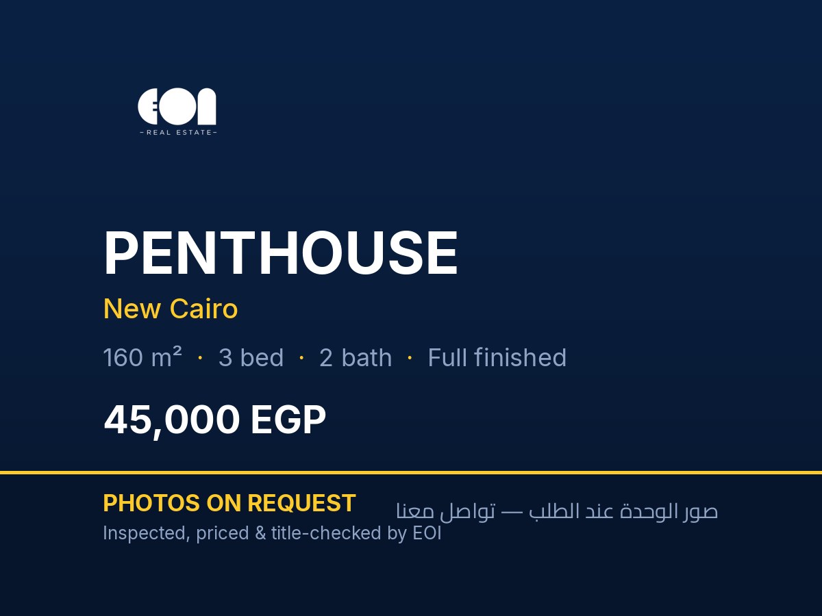 Penthouse for rent in Maram Land Mark
